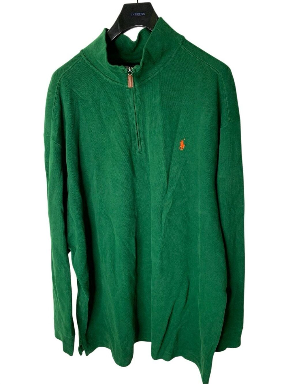 Polo Ralph Lauren 1/4 zip sweater green men's size 3XB BIG